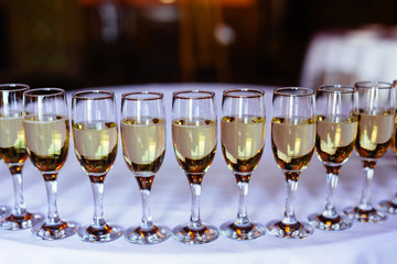 champagne glasses