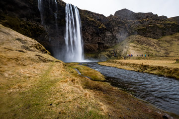 Waterfall "Skogafoss" in South Iceland
