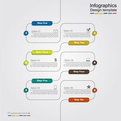 Infographic template with place for your data. Vector illustration.