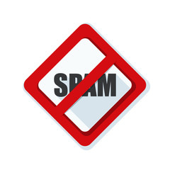 Spam Free sign illustration