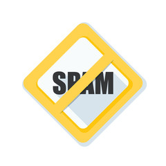 Spam Free sign illustration