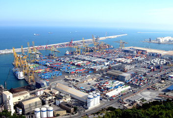 Container terminal - Cargo ships port