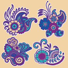 Mehndi design. Patterns.