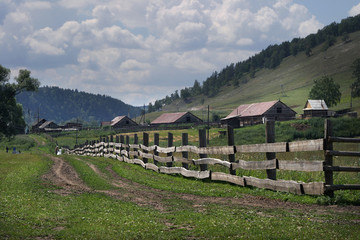 Fototapeta na wymiar Summer landscape of the Ural mountains