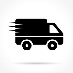 van icon on white background