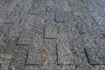 texture of stone and water