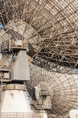 image of large parabolic satellite dish