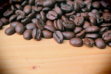 Roasted coffee backgound
