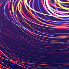 Abstract background with bright rainbow colorful lines wave