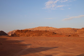 Fototapeta na wymiar Wadi Rum 24 Stunden