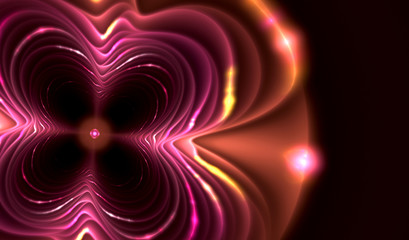 abstract flower fractal shape