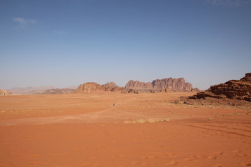 Fototapeta na wymiar Wadi Rum 24 Stunden