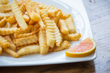 potato chips in dish