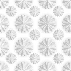 Celebratory background. Volumetric white snowflake on a white background. Xmas.