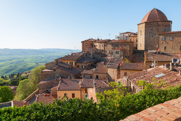Volterra beautiful medieval town - obrazy, fototapety, plakaty