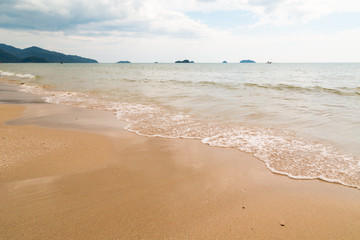 Fototapeta na wymiar Sand beach asia