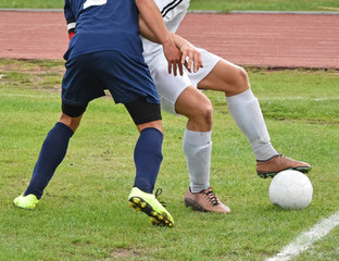 Two soccer player on the match © majorosl66