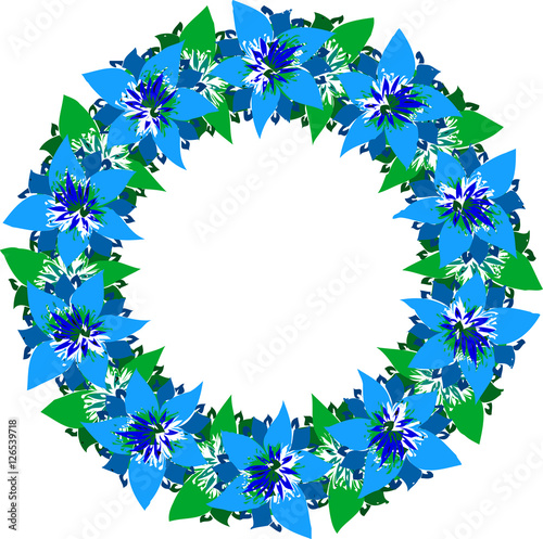 "Vector floral wreath." Stock image and royalty-free vector files on Fotolia.com - Pic 126539718