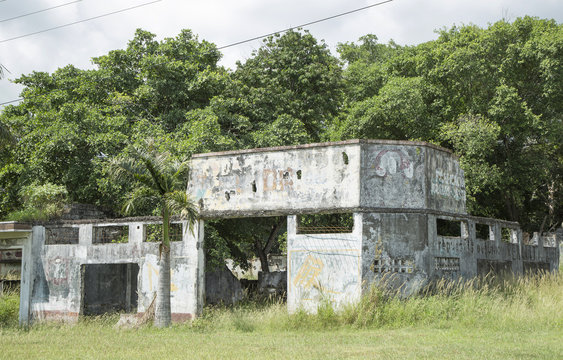 Armero, Colombia - November 08, 2016. Ruins of the Armero tragedy. It was a natural disaster resulting from the eruption of the volcano Nevado del Ruiz on Wednesday, November 13, 1985