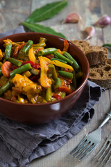 Chicken stew with vegetables