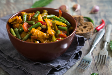 Chicken stew with vegetables