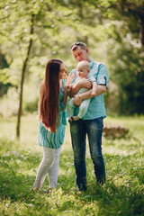 Family on a walk