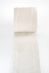 Tissue paper roll / Tissue paper roll on white background.