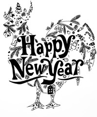 New year greeting card