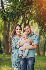 Fototapeta premium Family on a walk