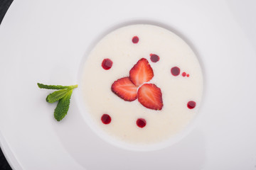 cereal with strawberries