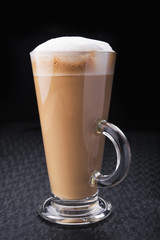 glass of cappuccino