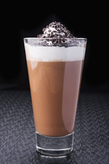 glass of cappuccino