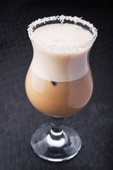 glass of cappuccino