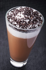 glass of cappuccino