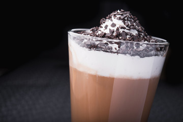 glass of cappuccino