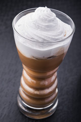 glass of cappuccino