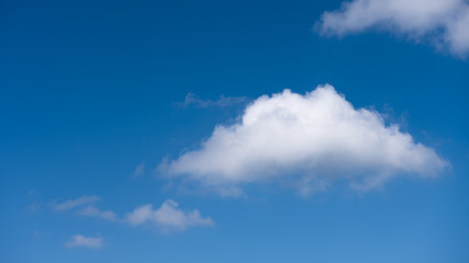 Clouds closeup with blue sky
