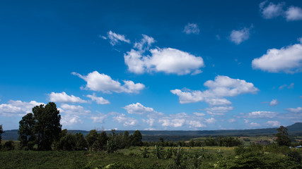 Landscape with cloud and bluesky 