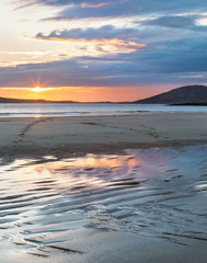 Naklejka premium Sunset on the Isle of Harris