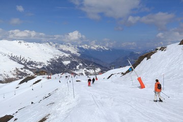 Fototapeta na wymiar France ski resort - Valloire