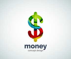 Vector dollar logo template