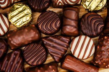 Assorted chocolate candies