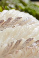 Sashimi, fresh raw fish
