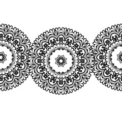 Seamless pattern with  floral  elements
