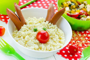 Christmas fun food art idea for kids breakfast or festive dinner