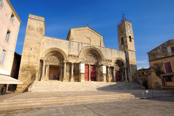 Fototapeta na wymiar Saint-Gilles Abteikirche - Abbey of Saint-Gilles, Provence