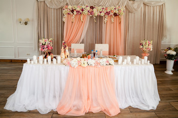 Wedding table decoration
