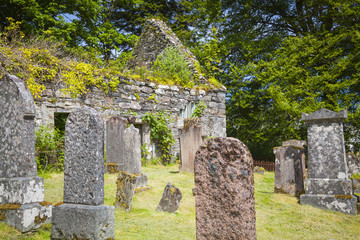 Alter Friedhof von Lochcarron, Strathcarron, Schottland