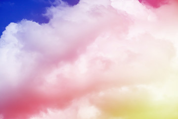 Fototapeta na wymiar Fantastic sky and colorful clouds.