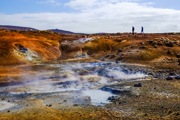 Seltun is a part of Krysuvik geothermal area in Reykjanes peninsula, Iceland